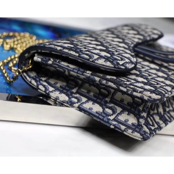 Authentic-like Christian Dior Oblique Saddle Clutch S5620 - Image 5