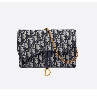 Authentic-like Christian Dior Oblique Saddle Clutch S5620