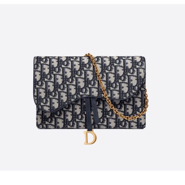Authentic-like Christian Dior Oblique Saddle Clutch S5620