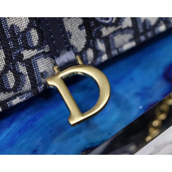 Authentic-like Christian Dior Oblique Saddle Clutch S5620 - Image 8