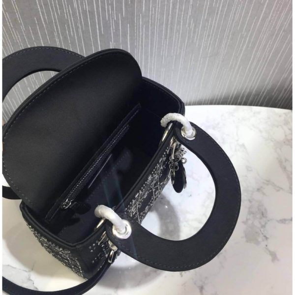 Replica Dior Rhinestone Lady Dior Mini Bag M0500 Elegance - Image 16