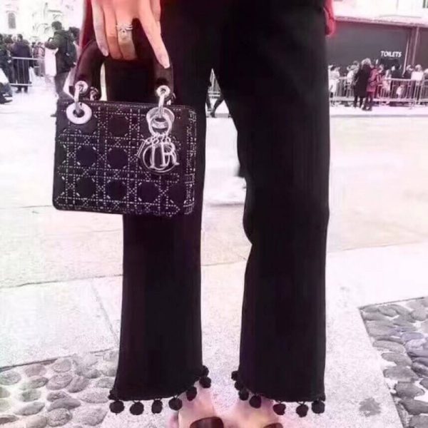 Replica Dior Rhinestone Lady Dior Mini Bag M0500 Elegance - Image 5