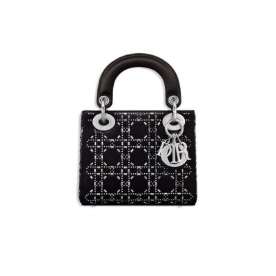 Replica Dior Rhinestone Lady Dior Mini Bag M0500 Elegance