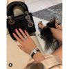 Best Replicas Bags - Replica Dior Rhinestone Lady Dior Mini Bag M0500 Elegance Shop For Best Louis Vuitton LV Replica Bags With Cheap Price