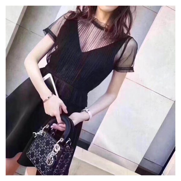 Replica Dior Rhinestone Lady Dior Mini Bag M0500 Elegance - Image 7