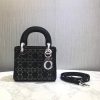 Best Replicas Bags - Replica Dior Rhinestone Lady Dior Mini Bag M0500 Elegance Shop For Best Louis Vuitton LV Replica Bags With Cheap Price