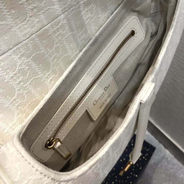 Replica Dior Saddle Bag - Ecru Ultramatte Calfskin M0446 - Image 11