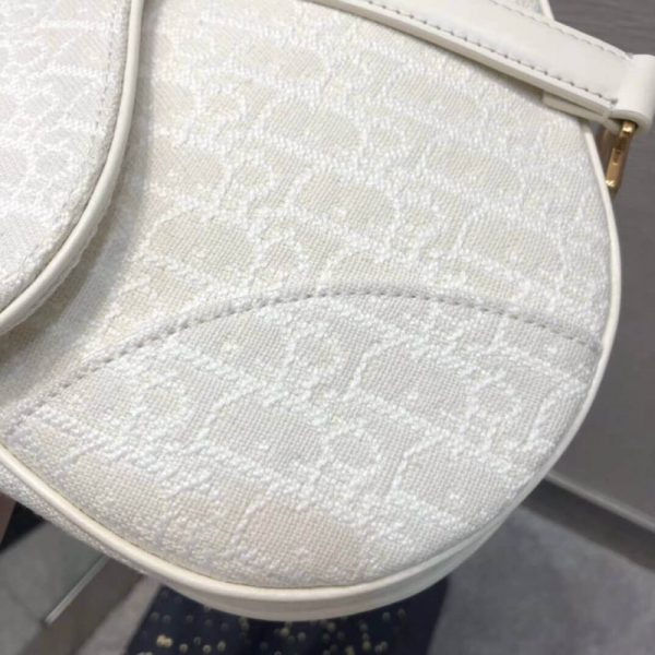 Replica Dior Saddle Bag - Ecru Ultramatte Calfskin M0446 - Image 8