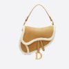 Best Replicas Bags - Christian Dior Saddle Bag Camel Shearling Replica M0446 Shop For Best Louis Vuitton LV Replica Bags With Cheap Price