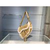 Best Replicas Bags - Christian Dior Saddle Bag Camel Shearling Replica M0446 Shop For Best Louis Vuitton LV Replica Bags With Cheap Price
