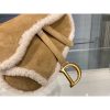 Best Replicas Bags - Christian Dior Saddle Bag Camel Shearling Replica M0446 Shop For Best Louis Vuitton LV Replica Bags With Cheap Price