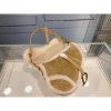 Best Replicas Bags - Christian Dior Saddle Bag Camel Shearling Replica M0446 Shop For Best Louis Vuitton LV Replica Bags With Cheap Price