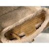 Best Replicas Bags - Christian Dior Saddle Bag Camel Shearling Replica M0446 Shop For Best Louis Vuitton LV Replica Bags With Cheap Price