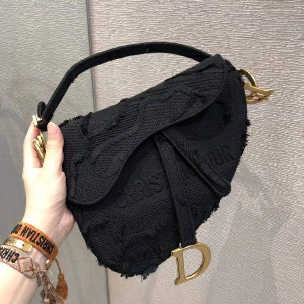 Camouflage Embroidery Replica Dior Saddle Bag M0446 - Image 2