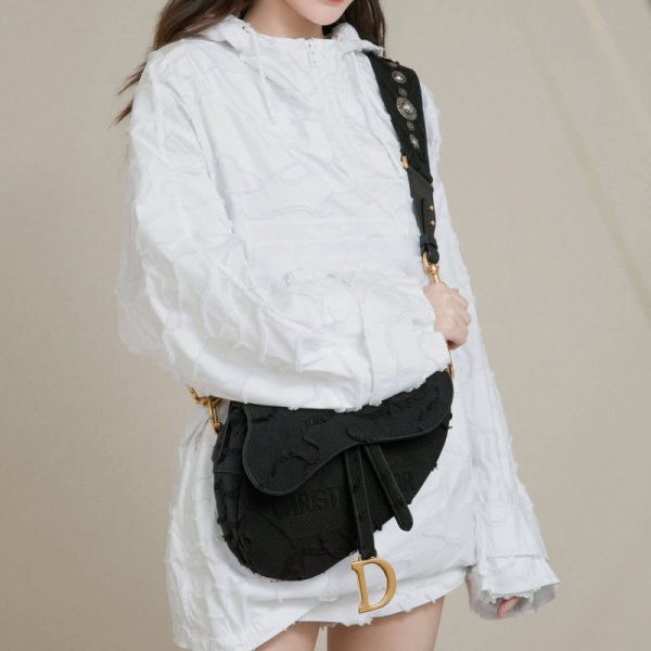 Camouflage Embroidery Replica Dior Saddle Bag M0446 - Image 11