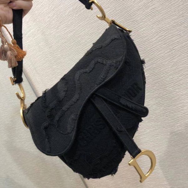 Camouflage Embroidery Replica Dior Saddle Bag M0446 - Image 3