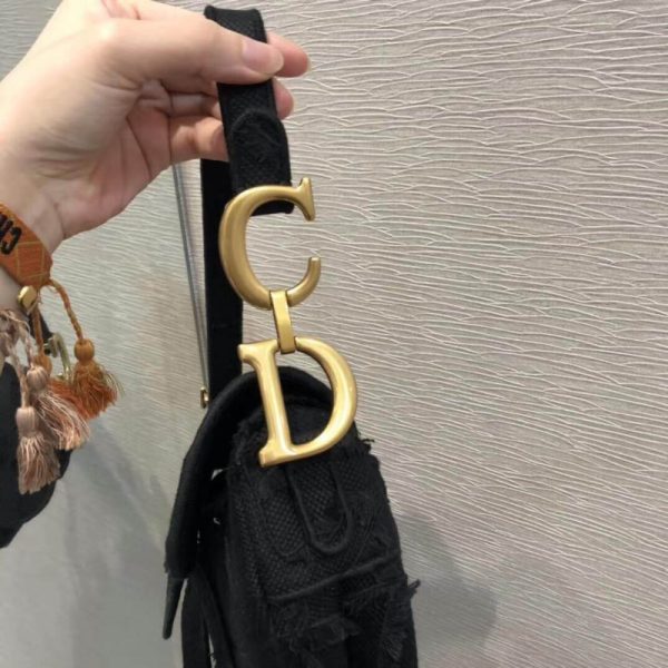 Camouflage Embroidery Replica Dior Saddle Bag M0446 - Image 5
