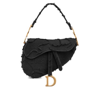 Camouflage Embroidery Replica Dior Saddle Bag M0446