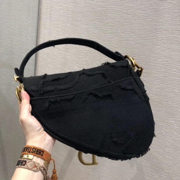 Camouflage Embroidery Replica Dior Saddle Bag M0446 - Image 7