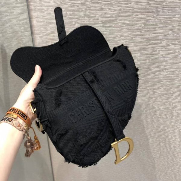 Camouflage Embroidery Replica Dior Saddle Bag M0446 - Image 8