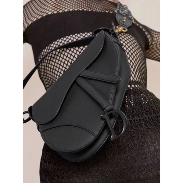 Christian Dior Saddle Bag - Ultramatte Calfskin Replica M0446 - Image 3