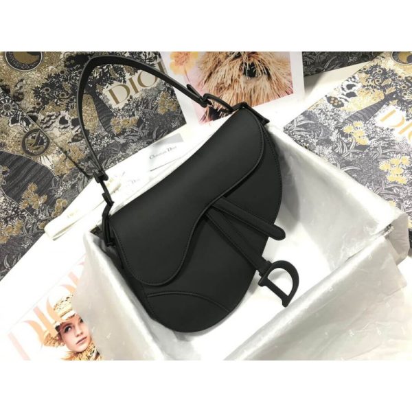 Christian Dior Saddle Bag - Ultramatte Calfskin Replica M0446 - Image 5