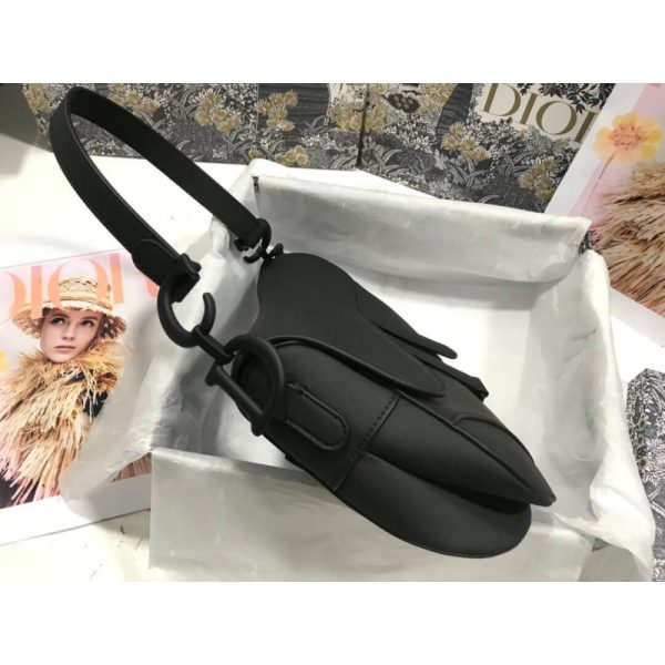 Christian Dior Saddle Bag - Ultramatte Calfskin Replica M0446 - Image 7