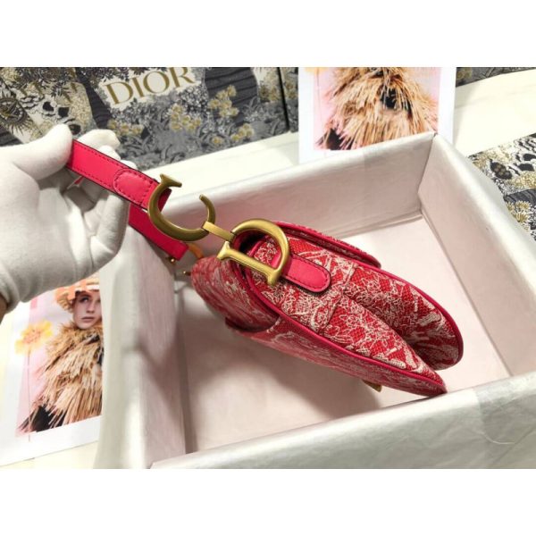 Replica Dior Saddle Bag Toile De Jouy Jacquard M0446 - Image 4
