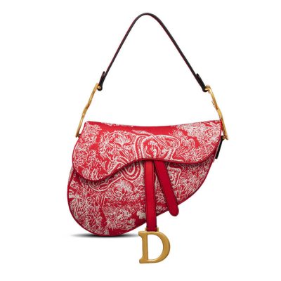 Replica Dior Saddle Bag Toile De Jouy Jacquard M0446