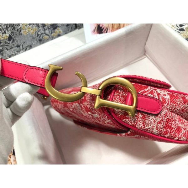 Replica Dior Saddle Bag Toile De Jouy Jacquard M0446 - Image 6