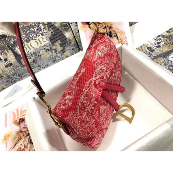 Replica Dior Saddle Bag Toile De Jouy Jacquard M0446 - Image 7