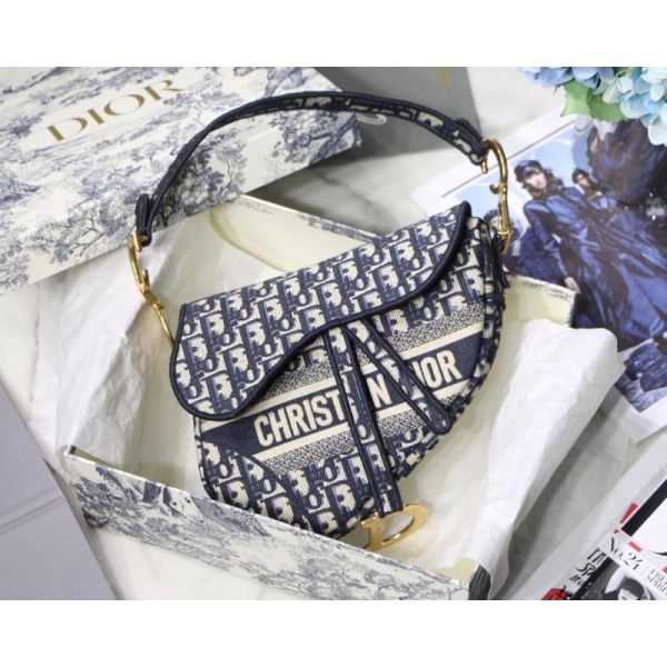 Replica Dior Saddle Denim Canvas Bag - Style M0446 - Image 2