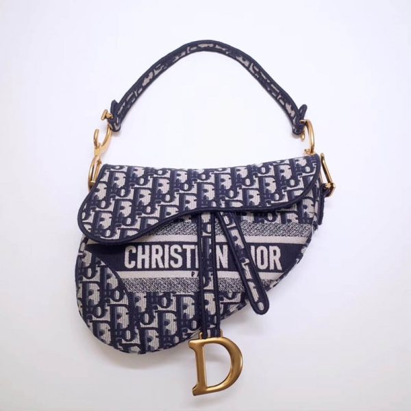 Replica Dior Saddle Denim Canvas Bag - Style M0446