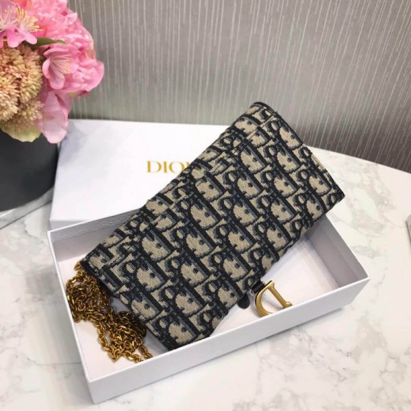Replica Dior Saddle Chain Wallet S5614 - Image 3