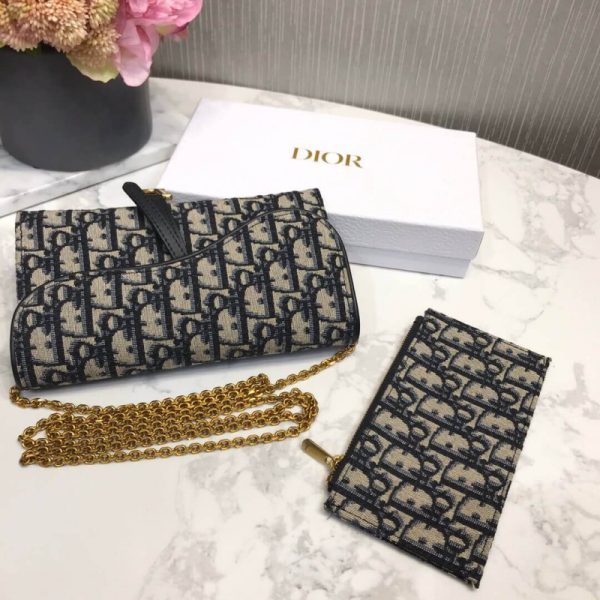 Replica Dior Saddle Chain Wallet S5614 - Image 7
