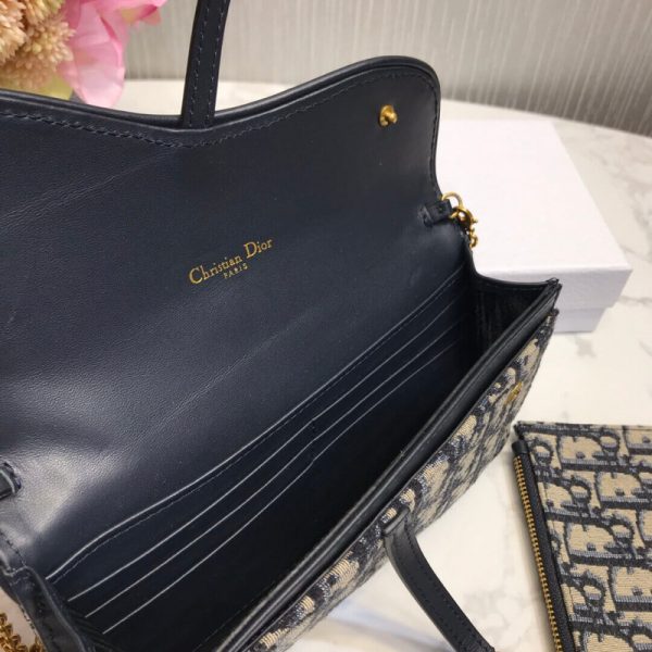 Replica Dior Saddle Chain Wallet S5614 - Image 9