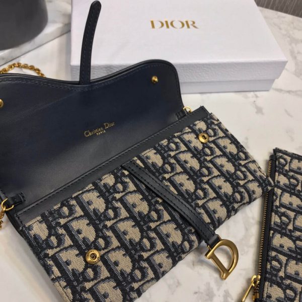 Replica Dior Saddle Chain Wallet S5614 - Image 10
