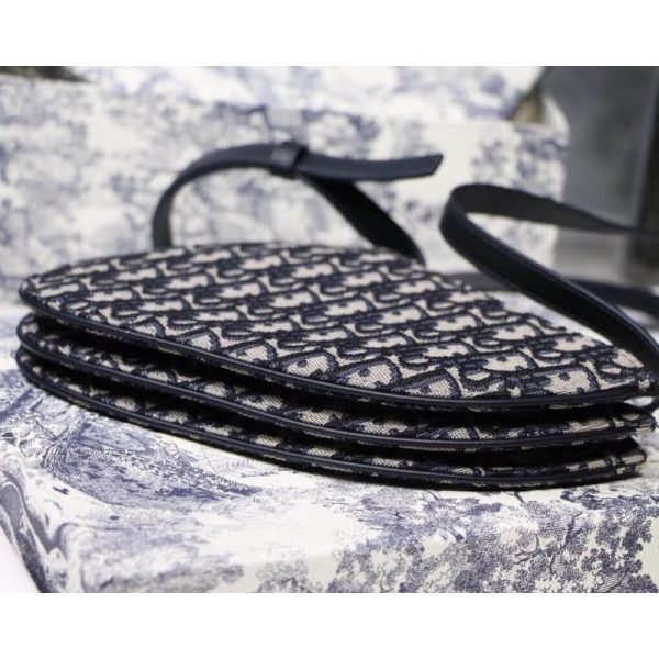 Replica Christian Dior Oblique Saddle Clutch S5642 - Image 7