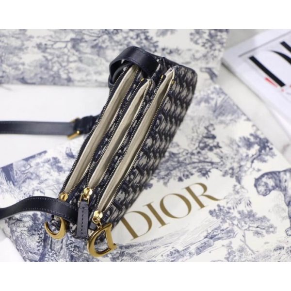 Replica Christian Dior Oblique Saddle Clutch S5642 - Image 9