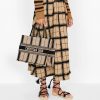 Best Replicas Bags - Christian Dior Small Bayadere Embroidered Book Tote Replica M1296 Shop For Best Louis Vuitton LV Replica Bags With Cheap Price