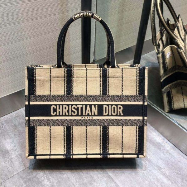 Christian Dior Small Bayadere Embroidered Book Tote Replica M1296 - Image 3