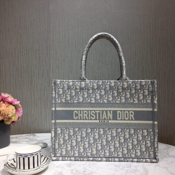 Christian Dior Small Book Tote Oblique Replica M1296 - Image 3