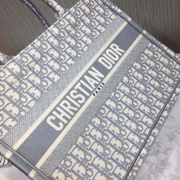 Christian Dior Small Book Tote Oblique Replica M1296 - Image 5