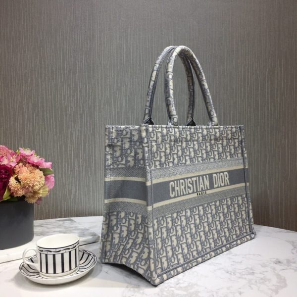 Christian Dior Small Book Tote Oblique Replica M1296 - Image 6