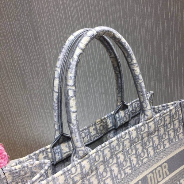 Christian Dior Small Book Tote Oblique Replica M1296 - Image 7