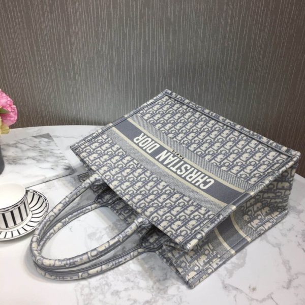 Christian Dior Small Book Tote Oblique Replica M1296 - Image 8
