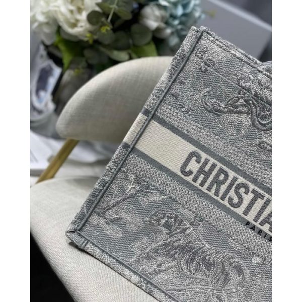 Replica Christian Dior Small Book Tote Toile De Jouy Bag - Image 4