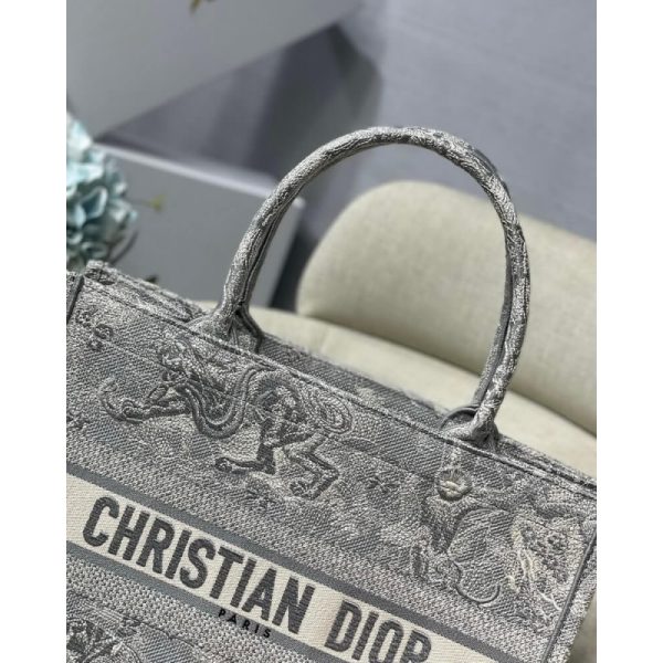 Replica Christian Dior Small Book Tote Toile De Jouy Bag - Image 5