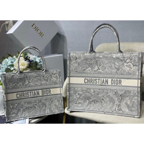 Replica Christian Dior Small Book Tote Toile De Jouy Bag - Image 10