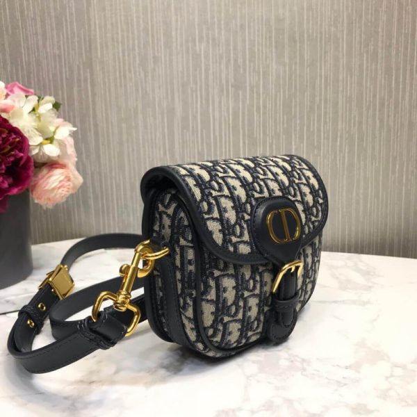 Replica Dior Bobby Bag Blue Oblique Jacquard M9317 - Image 8
